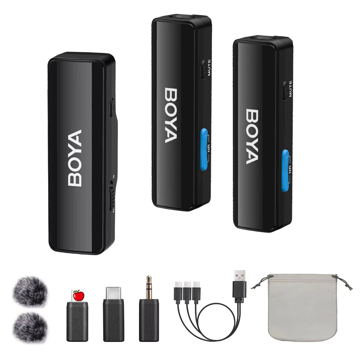 BOYA BOYALINK Wireless Lavalier Lapel Microphone for Iphone Android DSLR Camera Youtube Live Streaming Audio Recording for BOYA